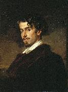 Valeriano Dominguez Becquer Bastida portrait of Gustavo Adolfo Becquer oil on canvas
